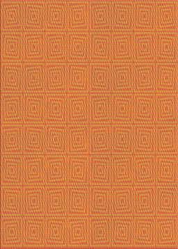 Patterned Dark Orange Novelty Rug, pat984