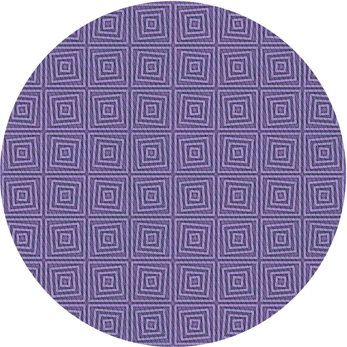 Square Machine Washable Transitional Purple Mimosa Purple Rug in a Living Room, wshpat985blu