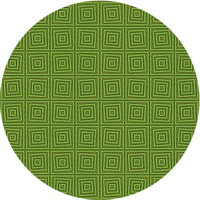Square Patterned Seaweed Green Rug, pat985grn
