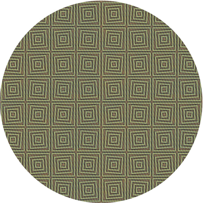 Square Patterned Dark Brown Rug, pat985lblu