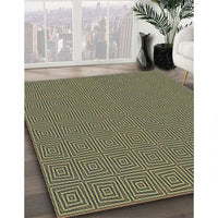 Patterned Dark Brown Rug, pat985lblu