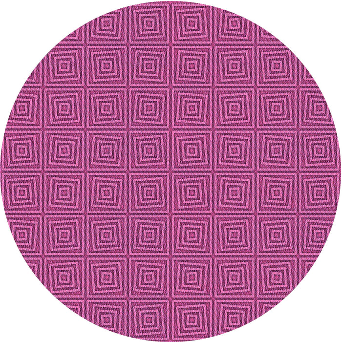 Square Machine Washable Transitional Medium Violet Red Pink Rug in a Living Room, wshpat985pur
