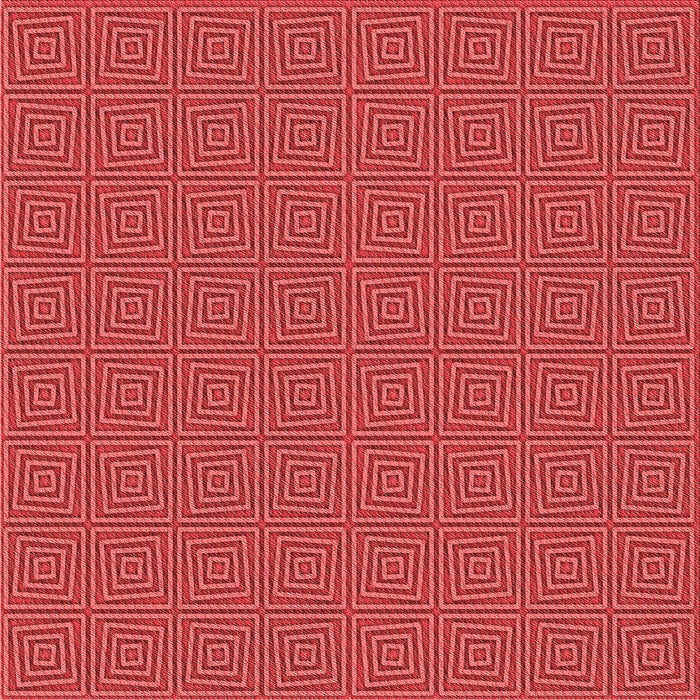Round Patterned Red Rug, pat985rd
