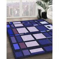 Patterned Purple Rug, pat986blu