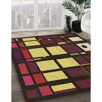 Patterned Bronze Brown Rug, pat986brn