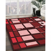 Patterned Red Rug, pat986rd