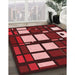 Machine Washable Transitional Indian Red Rug in a Family Room, wshpat986rd