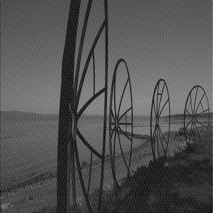 Patterned Charcoal Black Rug, pat987gry