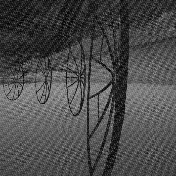 Round Machine Washable Transitional Charcoal Black Rug, wshpat987gry