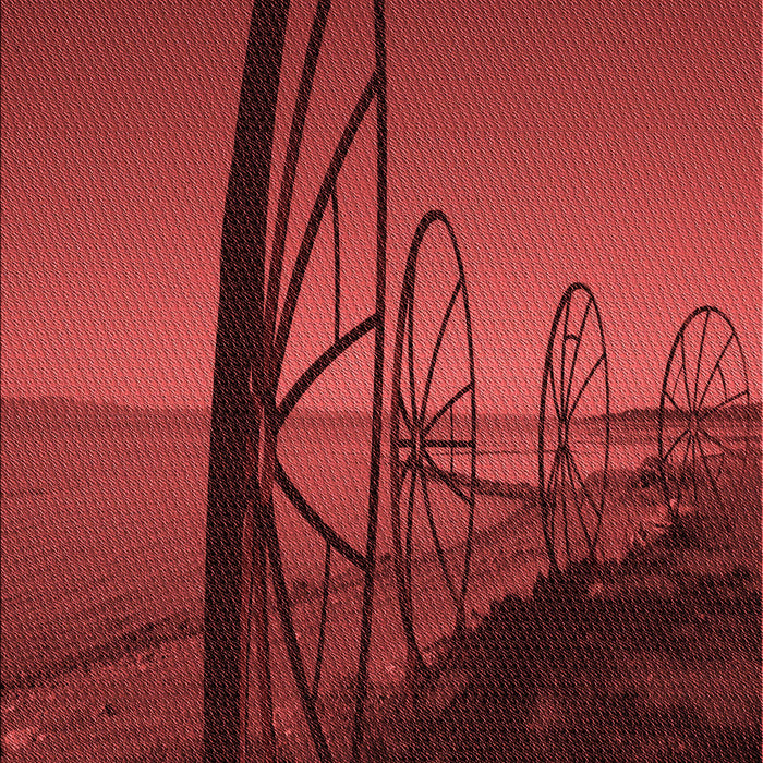 Patterned Crimson Red Rug, pat987rd