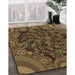 Machine Washable Transitional Light Brown Rug in a Family Room, wshpat988brn