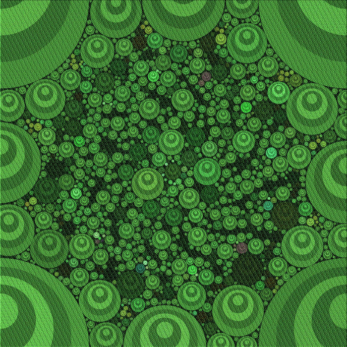 Round Machine Washable Transitional Deep Emerald Green Rug, wshpat988grn