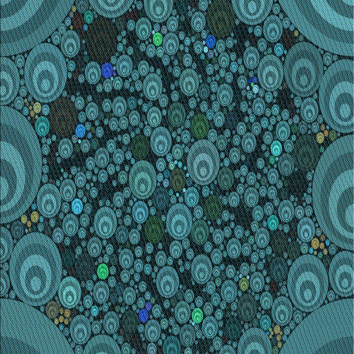 Patterned Deep-Sea Blue Rug, pat988lblu