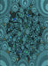 Machine Washable Transitional Deep-Sea Blue Rug, wshpat988lblu