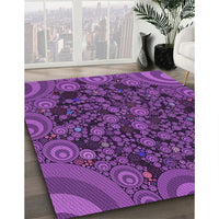 Patterned Purple Rug, pat988pur