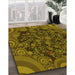 Machine Washable Transitional Bakers Brown Rug in a Family Room, wshpat988yw