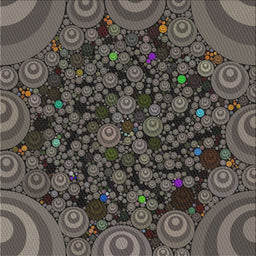 Square Patterned Charcoal Black Novelty Rug, pat988