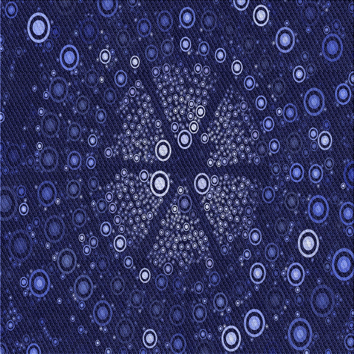 Round Machine Washable Transitional Blue Rug, wshpat989blu