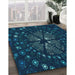 Machine Washable Transitional Blue Rug in a Family Room, wshpat989lblu