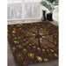 Patterned Saddle Brown Rug in Family Room, pat989org