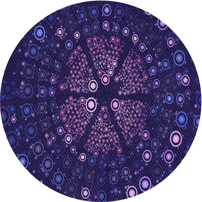 Square Machine Washable Transitional Amethyst Purple Rug in a Living Room, wshpat989pur