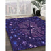 Machine Washable Transitional Amethyst Purple Rug in a Family Room, wshpat989pur