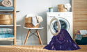 Machine Washable Transitional Amethyst Purple Rug in a Washing Machine, wshpat989pur