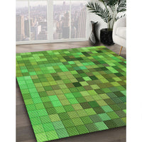 Patterned Green Rug, pat99grn