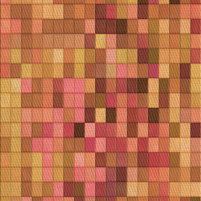 Patterned Orange Rug, pat99org