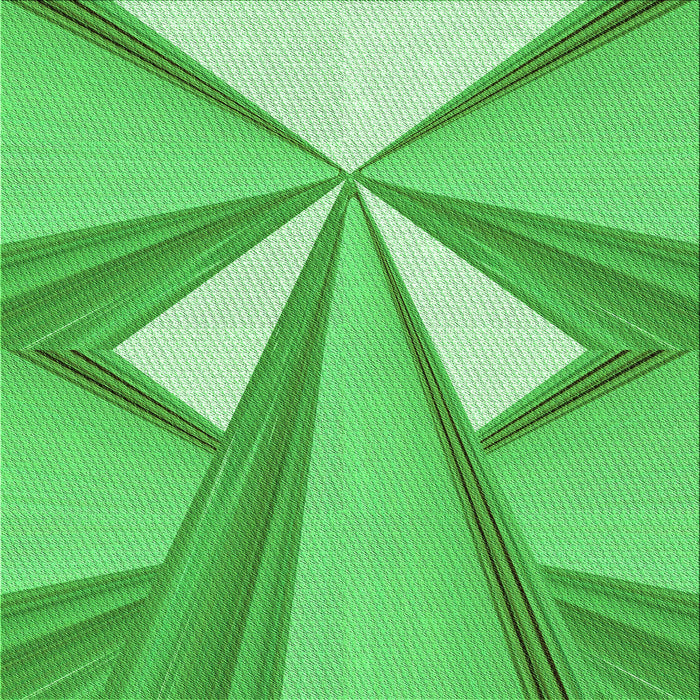 Round Patterned Neon Green Rug, pat990grn