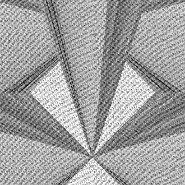 Patterned Platinum Gray Rug, pat990gry