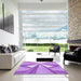Machine Washable Transitional Violet Purple Rug in a Kitchen, wshpat990pur