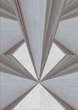 Patterned Light Gray Novelty Rug, pat990