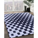 Machine Washable Transitional Night Blue Rug in a Family Room, wshpat991blu
