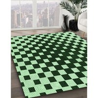 Patterned Light Green Rug, pat991grn