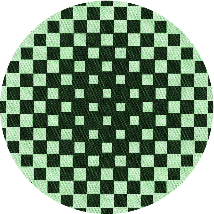 Square Patterned Light Green Rug, pat991grn