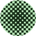 Square Patterned Light Green Rug, pat991grn