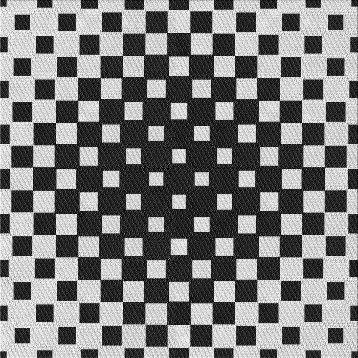 Round Patterned Charcoal Black Rug, pat991gry