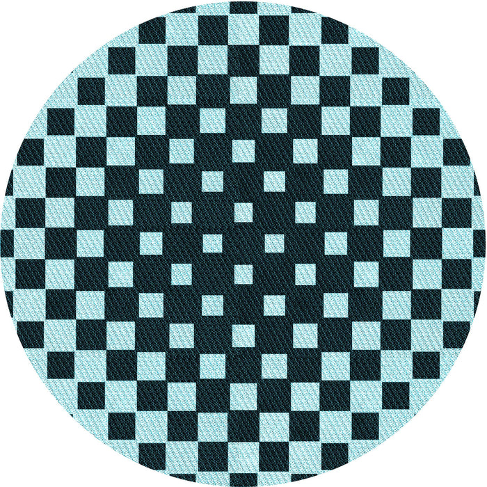 Square Patterned Blue Rug, pat991lblu