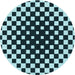 Square Patterned Blue Rug, pat991lblu