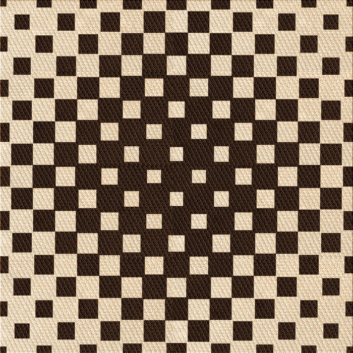 Round Patterned Red Rug, pat991org