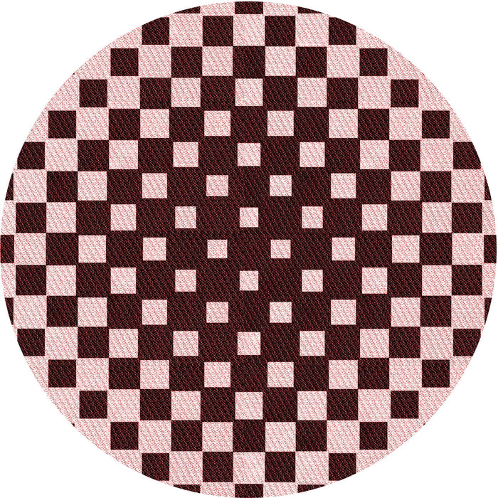 Square Patterned Baby Pink Rug, pat991rd