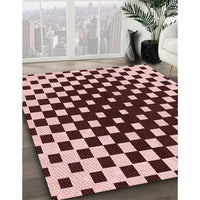 Patterned Baby Pink Rug, pat991rd