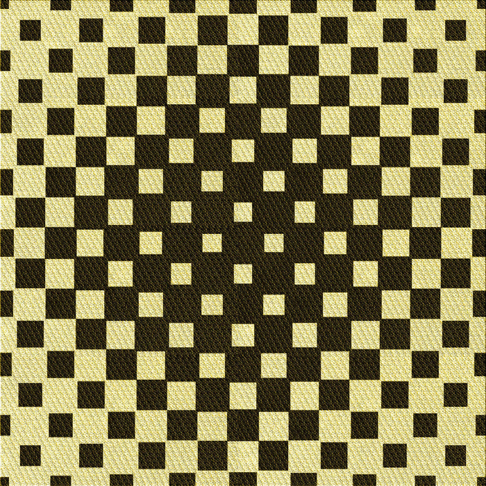 Round Patterned Black Brown Rug, pat991yw