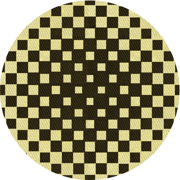 Square Patterned Black Brown Rug, pat991yw