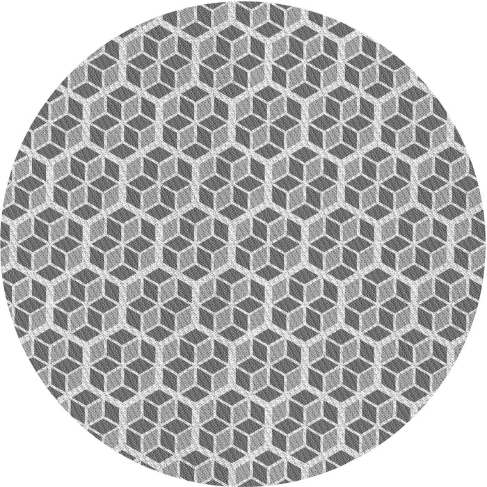 Square Patterned Smokey Gray Rug, pat992gry