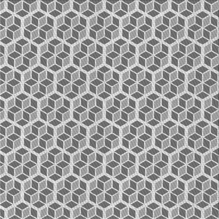 Round Patterned Smokey Gray Rug, pat992gry