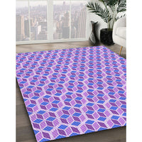 Patterned Mauve Purple Rug, pat992pur