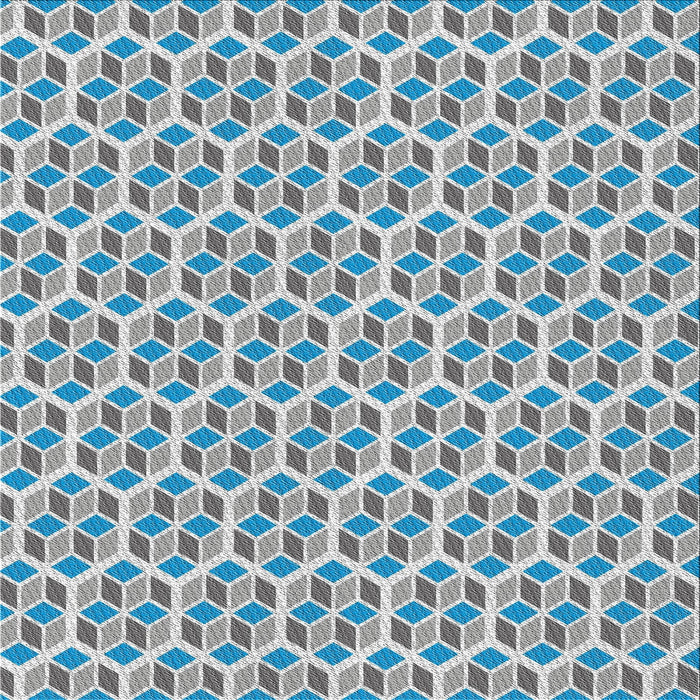 Square Patterned Slate Granite Gray Novelty Rug, pat992