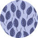 Square Patterned Deep Periwinkle Purple Rug, pat993blu